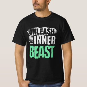 Laat je innerlijke beest los - Intens Gym-ontwerp T-shirt