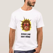 Laat je innerlijke chimp los! t-shirt (Voorkant)