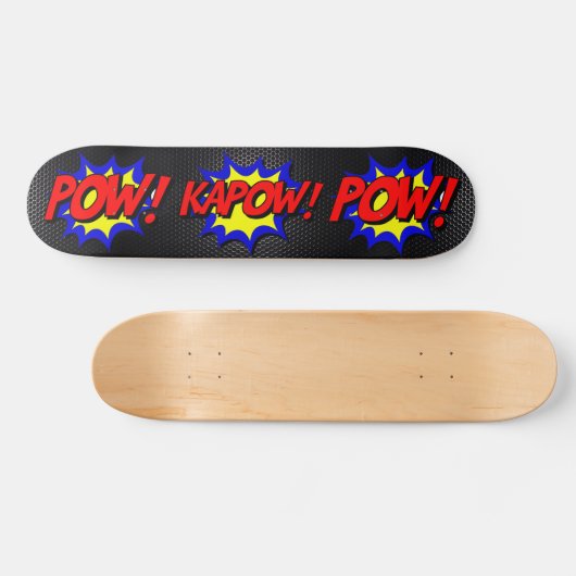 Laat je innerlijke held los: POW! KAPOW! stripver Skateboard (Horizontaal)