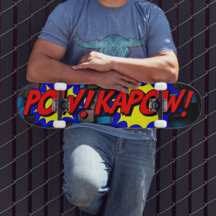 Laat je innerlijke held los: POW! KAPOW! stripver Skateboard