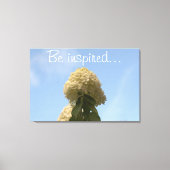 Laat je inspireren door Hydrangea Blue Sky Canvas Afdruk (Voorkant)