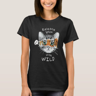 Laat Je Kleine Wilde Cute Kat Tiger Kostuum Los T-shirt