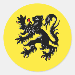 Laat je kleuren zien - Vlaanderen Ronde Sticker
