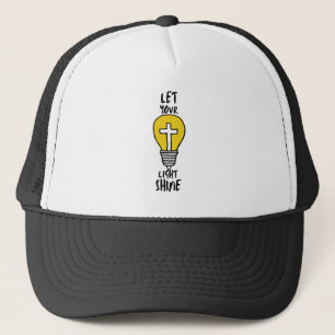 Laat je licht de Bijbel kruisen Trucker Pet