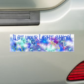 Laat je licht schijnen! Bumpersticker (Op auto)