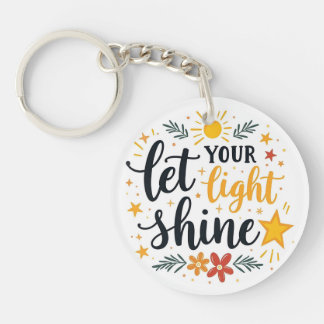 Laat je licht schijnen | Inspirerend bijbelcitaat Sleutelhanger