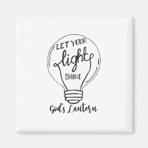 Laat je licht schijnen met Gods lampjes Magneet