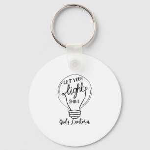 Laat je licht schijnen met Gods lampjes Sleutelhanger