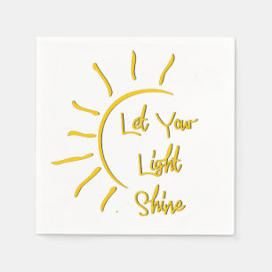 Laat je licht schijnen servet