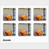 Laat je licht schijnen. vierkante sticker (Vel)