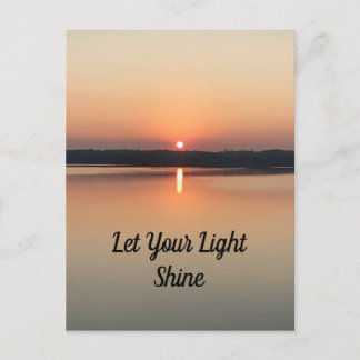 Laat je licht schijnen zonnemeer Briefkaart