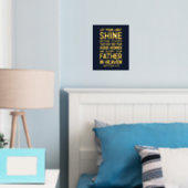 Laat je licht voor anderen schijnen, Matthew 5:16 Folie Afdrukken (Insitu (Slaapkamer))