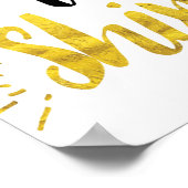 Laat je lichte kunst afdrukken poster (Hoek)