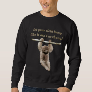 Laat je luiaard ophangen tri blend trui