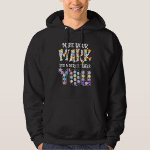 Laat je merkteken zien en kijk waar het je naartoe hoodie