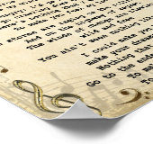 Laat je mijn liefdeslied  afdrukken poster (Hoek)