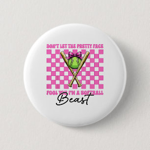 Laat je niet voor de gek houden door mijn mooie ge ronde button 5,7 cm
