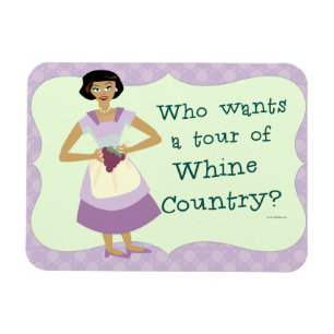 Laat je rondleiden door Whine Country Retro Fun Ki Magneet