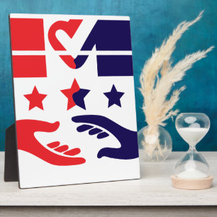 Laat je stem tellen fotoplaat