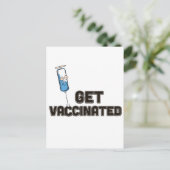 Laat je vaccineren briefkaart (Staand voorkant)