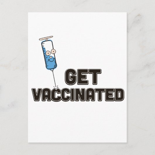 Laat je vaccineren briefkaart (Voorkant)