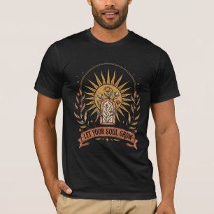 Laat je ziel groeien Boho Sun Floral T-Shirt