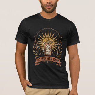 Laat je ziel groeien Boho Sun Floral T-Shirt