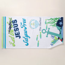 Laat Jezus je een gratis strandlaken geven