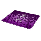 Laat Jouw tekst kalm houden op Paarse racegevechte Snijplank (Hoek)