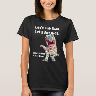 Laat Kinder beknotting eten bewaart levende gramma T-shirt