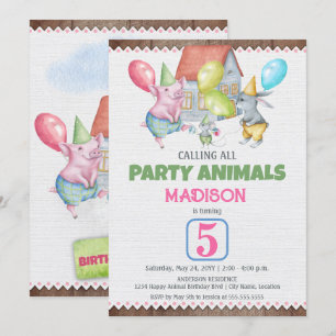 Laat Kinderen Kinderen Zijn Plezierfeest Dieren Ve Kaart