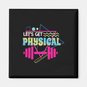 Laat krijgen Fysieke totaal Rad 90s Stijl Workout Magneet