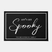 Laat krijgen Spooky Script Typografie Halloween Na Deurmat (Voorkant)
