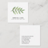 Laat kruidengeneeskunde kruiden vierkante visitekaartje (Voorkant / Achterkant)