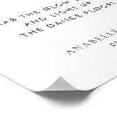 Laat liefde gloed stok hart dans vloer bruiloft te poster (Hoek)