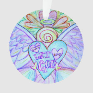 Laat liefde, God Angel Art Holiday Ornament