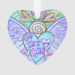 Laat liefde, God Angel Art Holiday Ornament