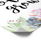 Laat Liefde Groeien Bord Poster (Hoek)