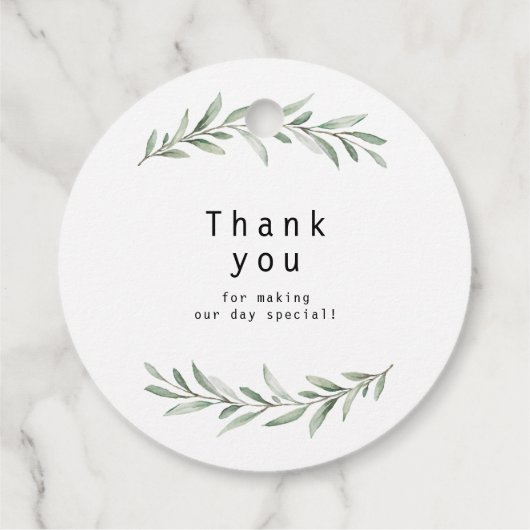 "Laat liefde groeien" moderne kalligrafie rustiek  Bedankjes Labels (Achterkant)