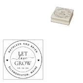 Laat Liefde Groeien Script Rubberstempel (Gestempeld)