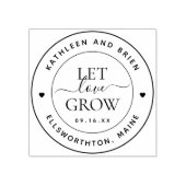 Laat Liefde Groeien Script Rubberstempel (Afrduk)