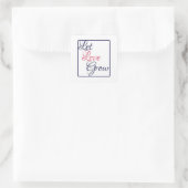 Laat liefde Stickers groeien (Tas)