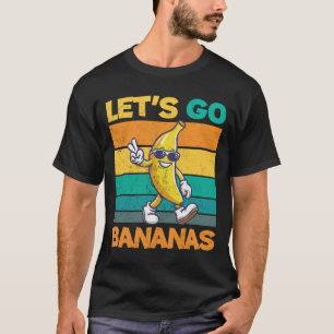 Laat los Banana Retro  Funny Cool Banana T-shirt