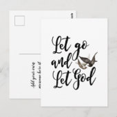 Laat los en laat de Schrift briefkaart citeren (Voorkant / Achterkant)