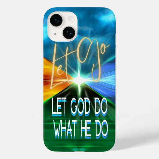 Laat los en laat God doen wat Hij doet Case-Mate iPhone Case (Achterkant)