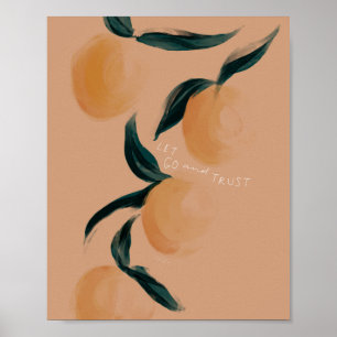 "Laat los en vertrouwen" Poster