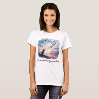 Laat los wat je weegt - Waterverf Duiven T-shirt