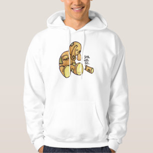 Laat maar graffiti personage hoodie gaan