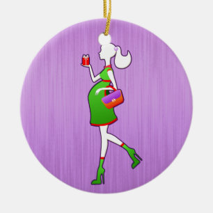 Laat mama een persoonlijk tatoeage worden keramisch ornament