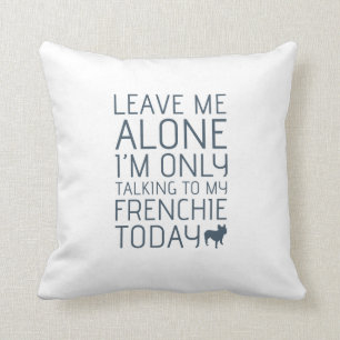 Laat me alleen, blauw kussen